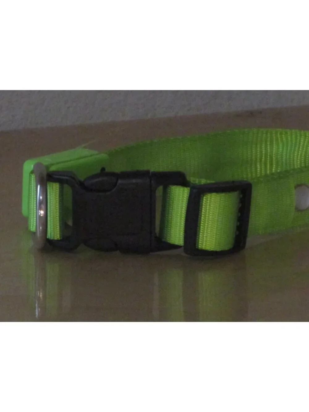 Vegas Doggy Light Up LED Dog Collar 3 Settings Light Pink Size Small New in Bag